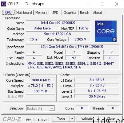 英特尔 i9-12900KS 新超频纪录 —— 7