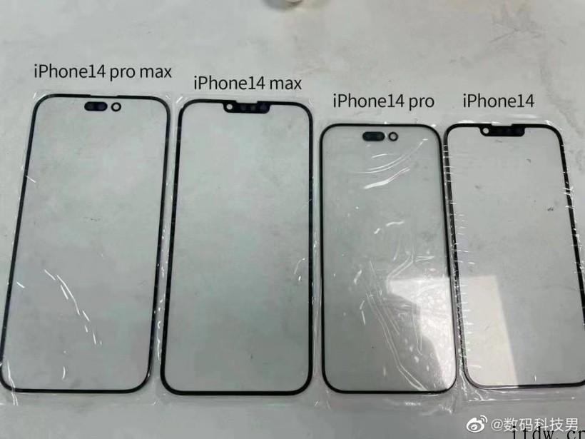 苹果 iPhone 14 Max 前面板曝光:将采用刘海和打