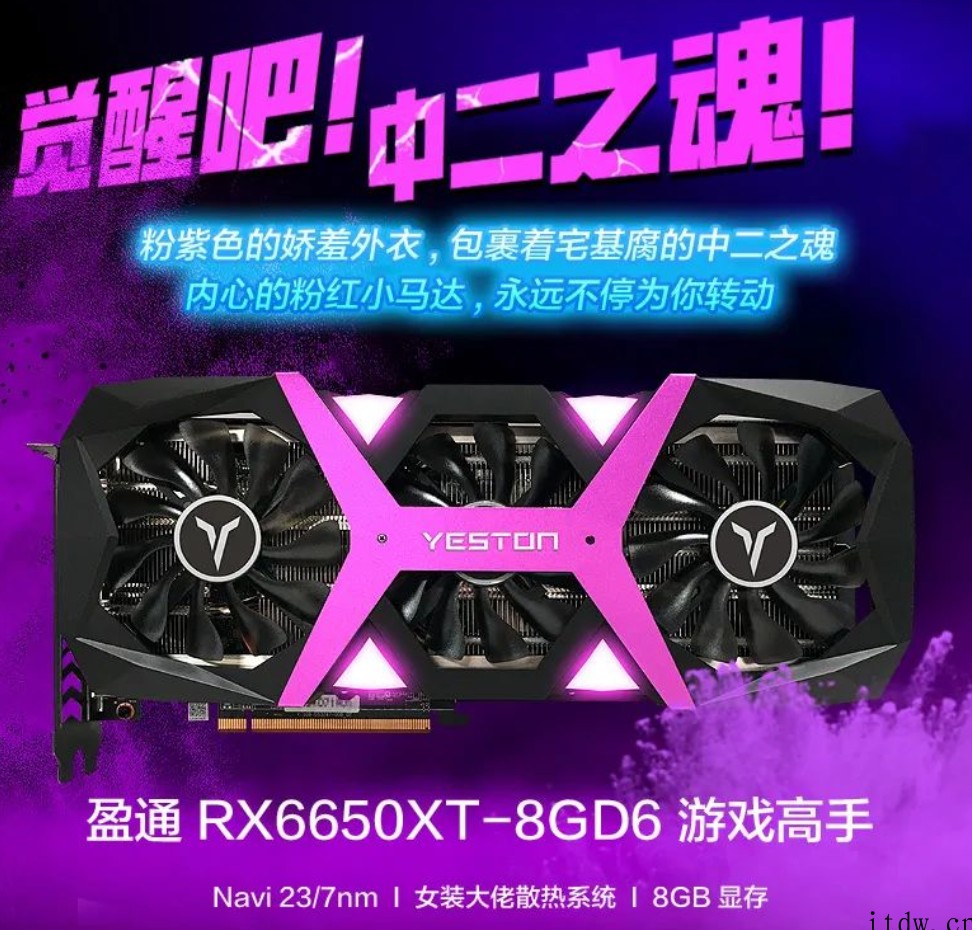 盈通发布樱瞳花嫁纪念版 RX 6750 XT 显卡,售价 4