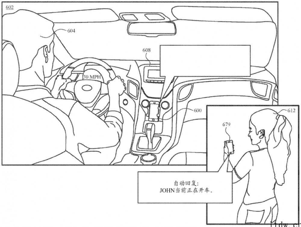 苹果新专利: iPhone 可在用户开车时自动回消息