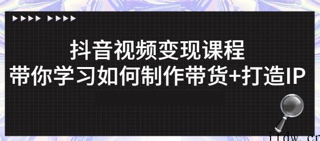 抖音短视频变现课程：带你学习如何制作带货+打造IP【41节】