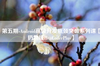 第五期-Android高级开发瓶颈突破系列课【扔物线HenCoderPlus】