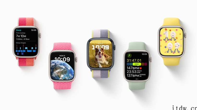 苹果 watchOS 9 正式发布:更多个性化表盘,适用于