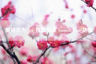 英特尔为 Arc 独显引入 Smooth Sync 功能