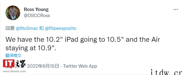 苹果入门级 iPad 10 平板电脑曝光:搭载10