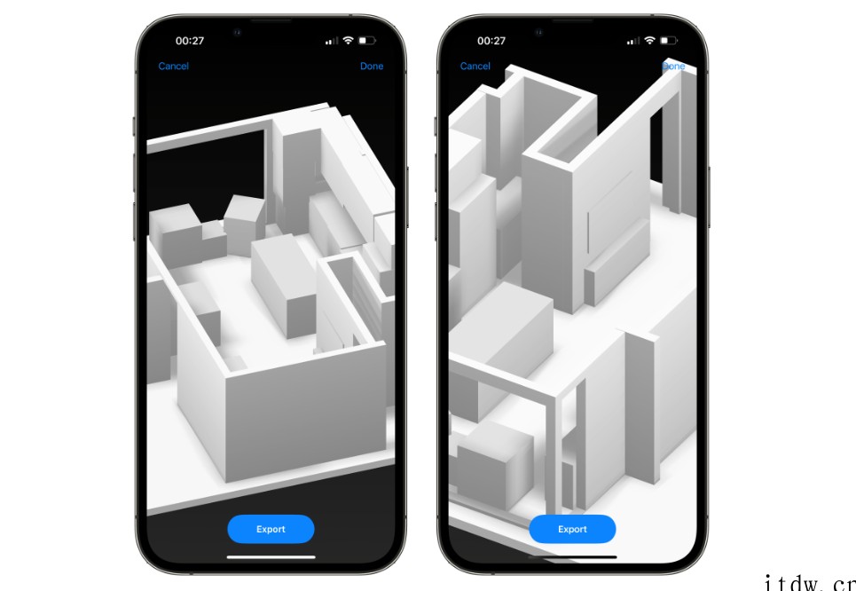 苹果 iOS 16 引入新的“RoomPlan”API,几秒