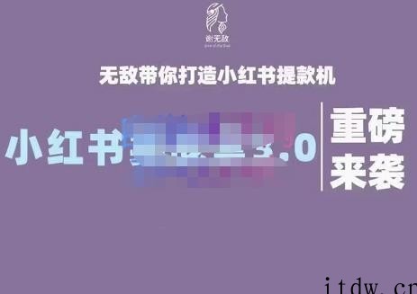 谢无敌小红书实战营3.0，无敌带你打造小红书提款机