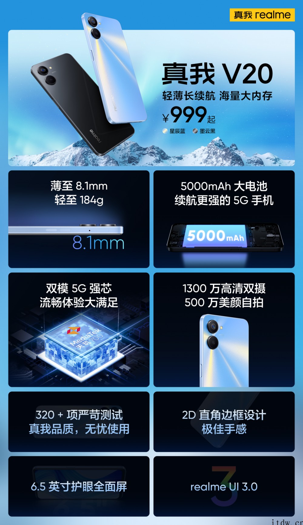 父亲节送礼首选: 轻薄长续航 5G 新机真我 V20 值得推