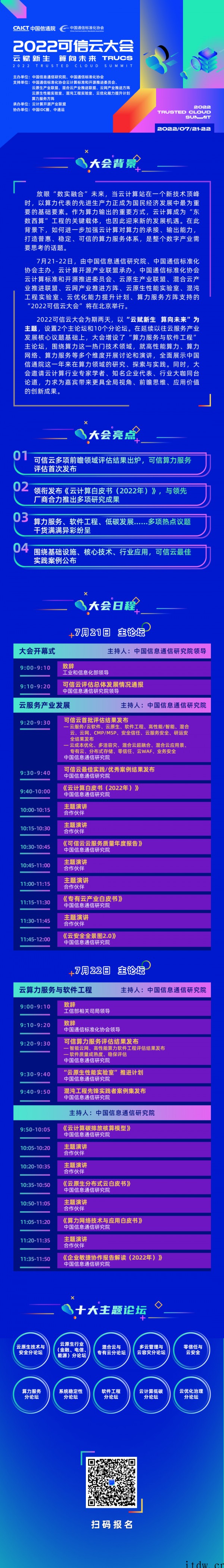 云赋新生 算向未来!2022 年可信云大会亮点抢“鲜”看