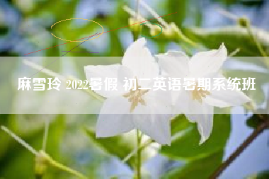 麻雪玲 2022暑假 初二英语暑期系统班