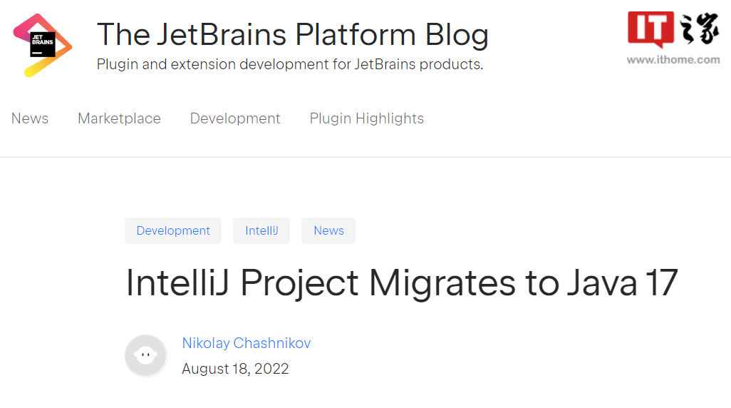 JetBrains:IntelliJ 项目已迁移到 Java