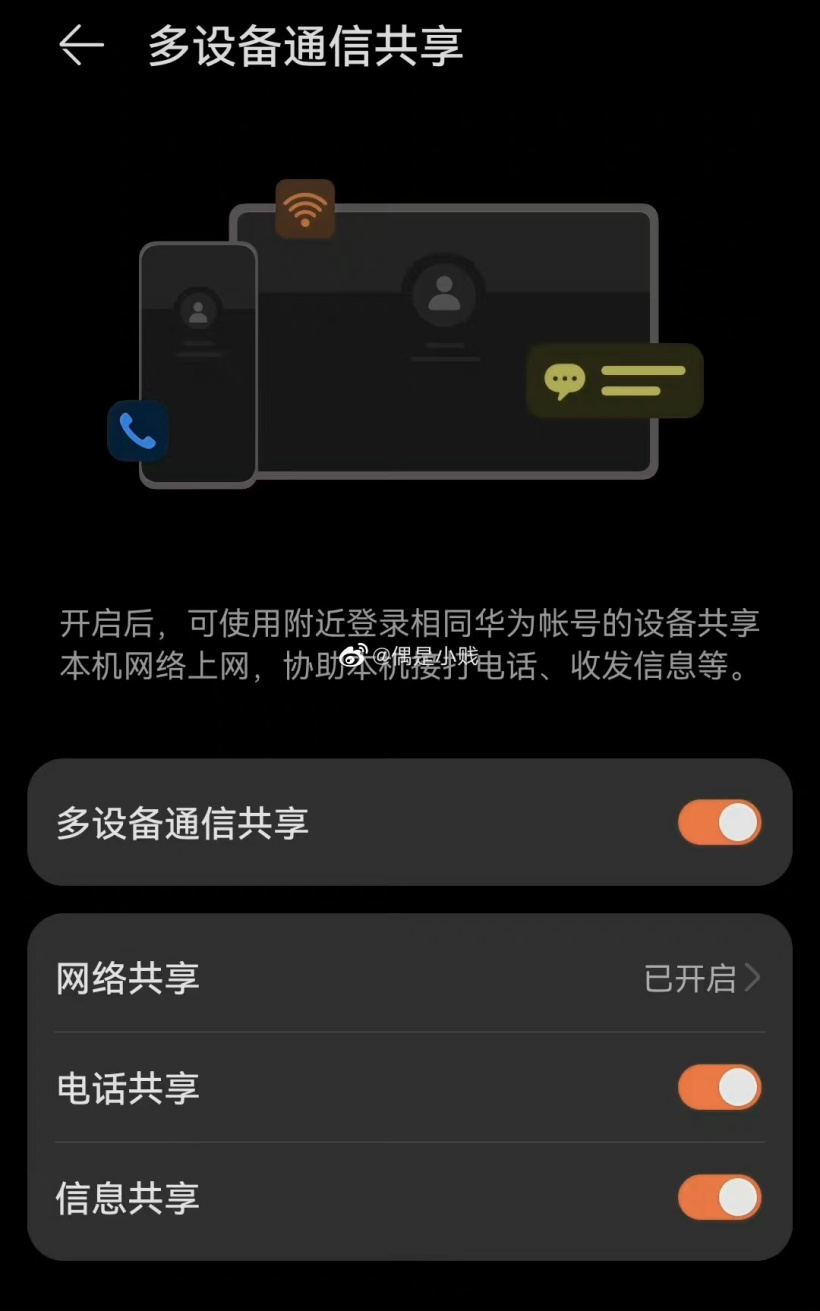 华为鸿蒙 HarmonyOS 3 多设备通信共享支持名单公布