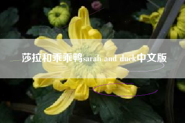 莎拉和乖乖鸭sarah and duck中文版