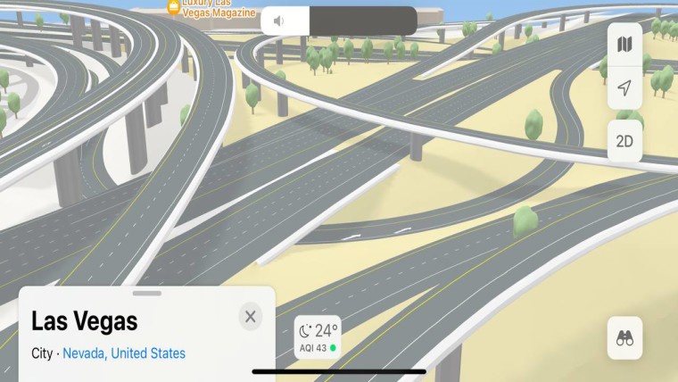 苹果 iOS 16/15 3D 地图功能登陆芝加哥和拉斯维加