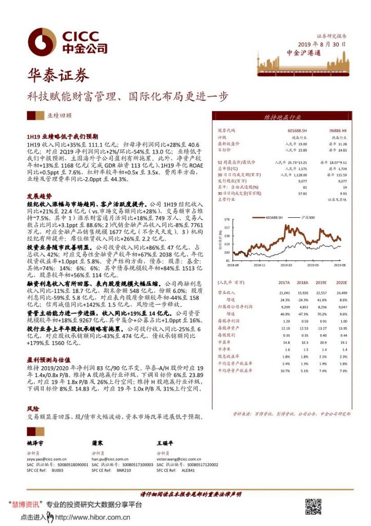 华泰证券研(华泰证券排名)