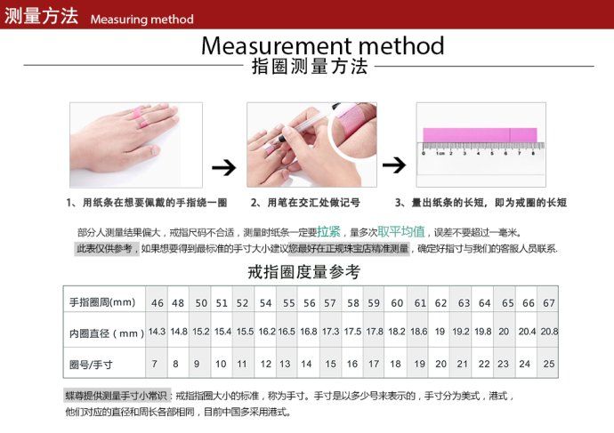 戒指号在哪看(女士戒指尺寸对照表)