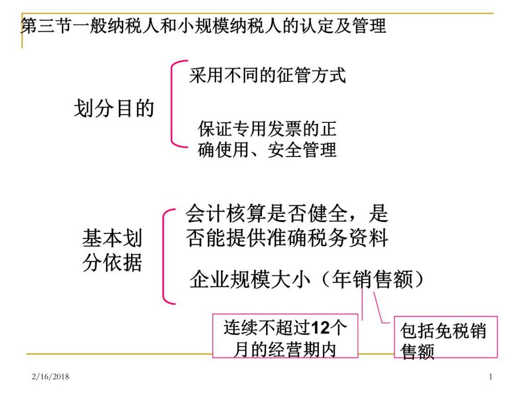 小规模公司税务知识的简单介绍