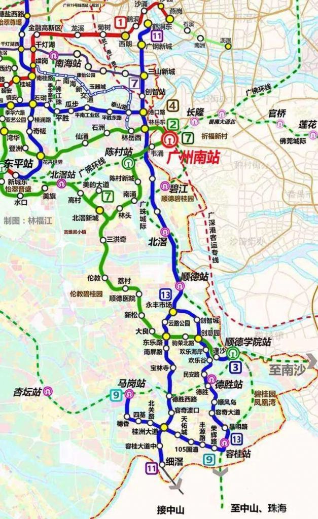 佛山地铁线路图高清晰(东莞佛山地铁线路图高清晰)