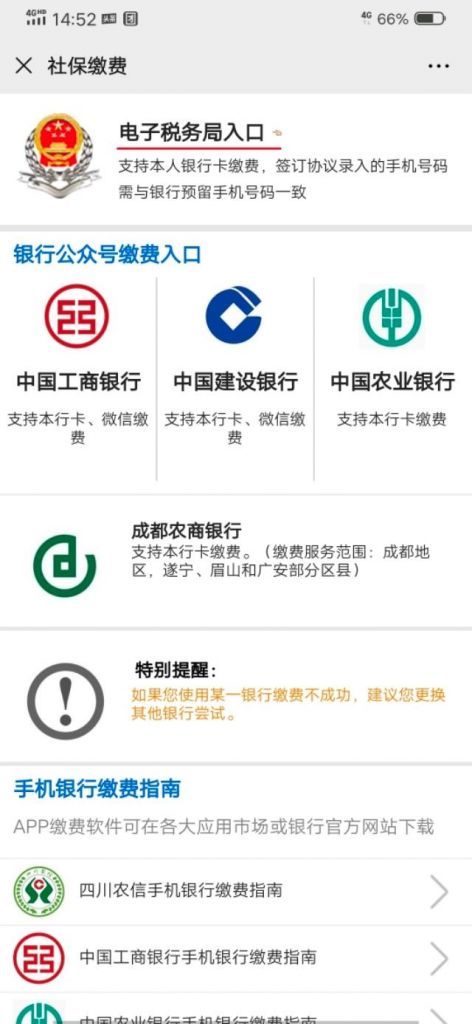 关于四川税务社保缴费查询系统的信息