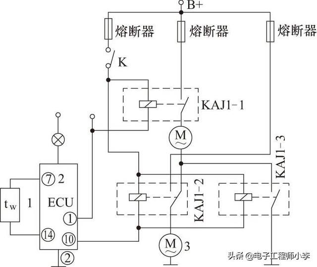 桑塔纳2000空调继电器在哪里(桑塔纳2000空调电路图)