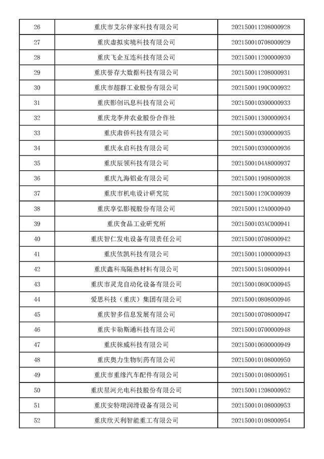 重庆市中小企业名单(重庆市中小企业商业价值信用贷款管理平台)