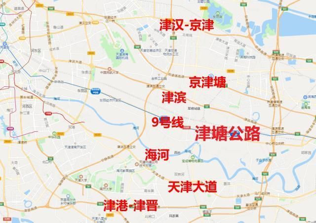 天津9号轻轨线路线图(天津到北京轻轨路线图)