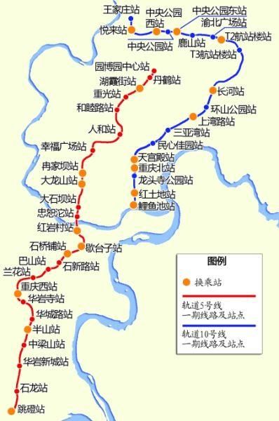 重庆轻轨一号线线路图(重庆轻轨一号线地铁线路图)